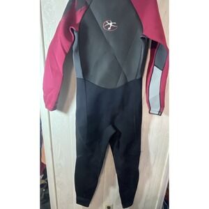 SWS skiwarm Long  Leg Sleeve Wetsuit Size Xl  Black Red